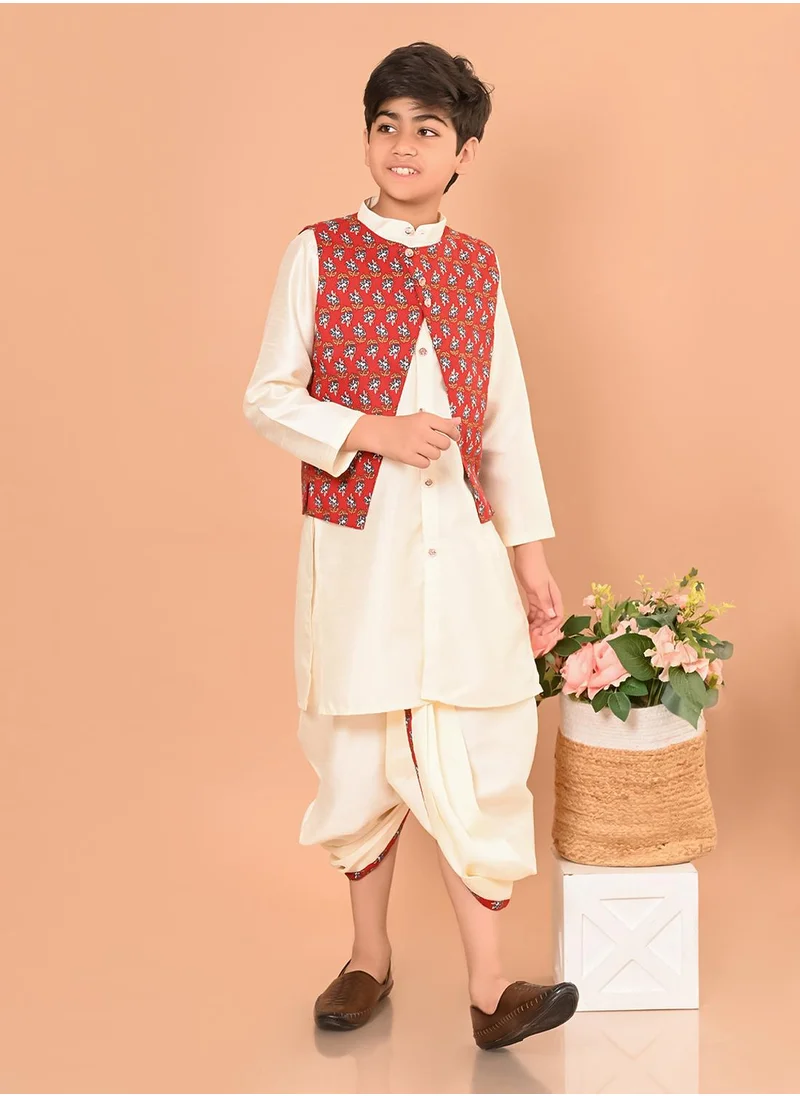 LILPICKS Kurta Pajama Set with Nehru Jacket