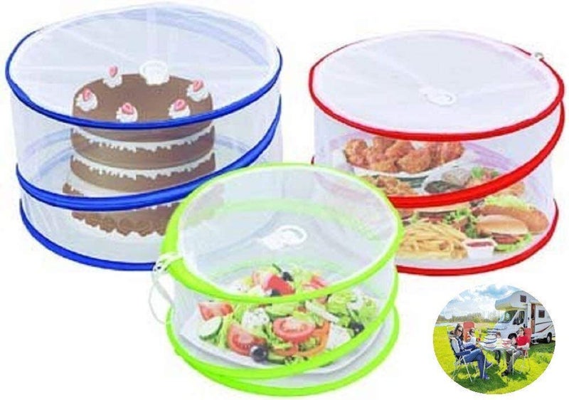 Outdoorwares Outdoorwares Tent Collapsible Pop Up Food Cover Set  Fine Mesh Screen Bottomless  Design With Handles  Keep Bugs Insects  Flies Away  For Picnics Outdoor Fiestas BBQ  More 