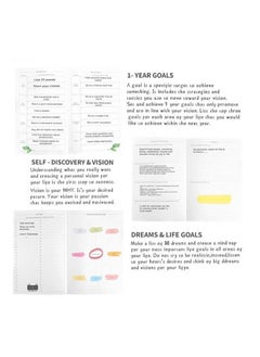 Generic A5 Hardcover Weekly And Monthly Life Plan Organizer Notebook With 3 Beautiful Stickers For Daily Productivity, Time Management And Achieving Goals Helps Keep Track Of The Important Things In Life  - Image 5