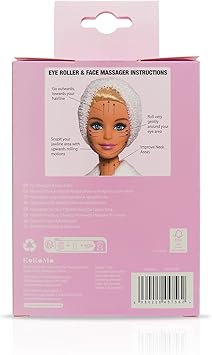 Barbie Rose Quartz Facial Roller and Rose Quartz Eye Stone Massager Rose Quartz for face and eyes skincare pamper - Image 4