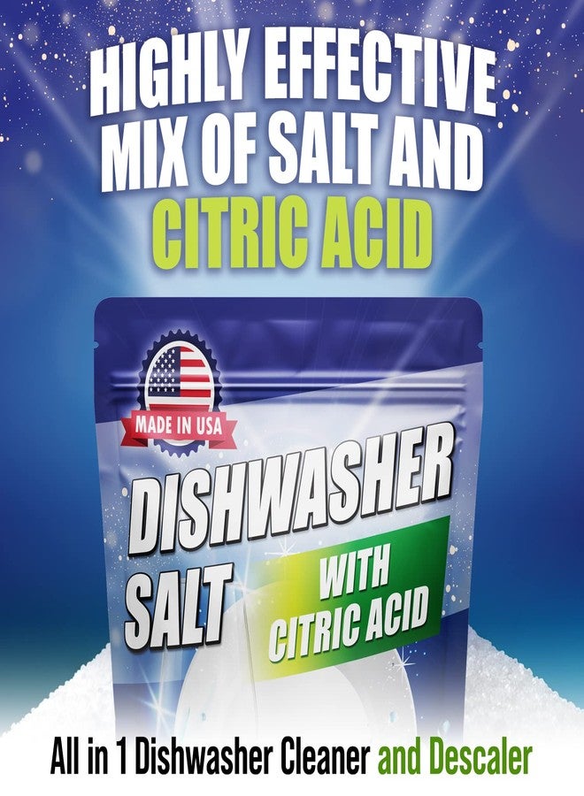 IMPRESA Dishwasher Rinse Aid with Citric Acid Cleaner - Dishwasher Salt Hard Water Stain Remover - Powerful Cleaner, Descaler, Water Softener, Detergent Booster - 4LB - Image 3