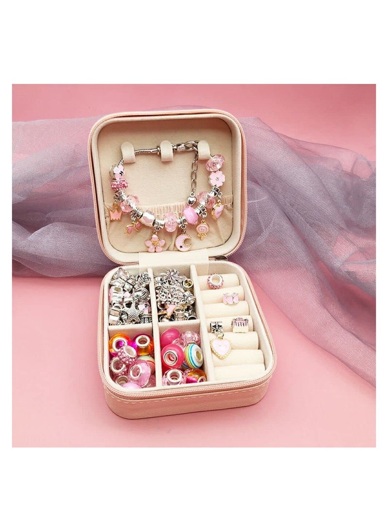 null - 66pcs Charm Bracelet Making Kit, Teen Girl Gifts Jewelry Making Kit, Unicorn/Mermaid Girl Toys Art Supplies Crafts for Girls Age 5-12 - Image 1