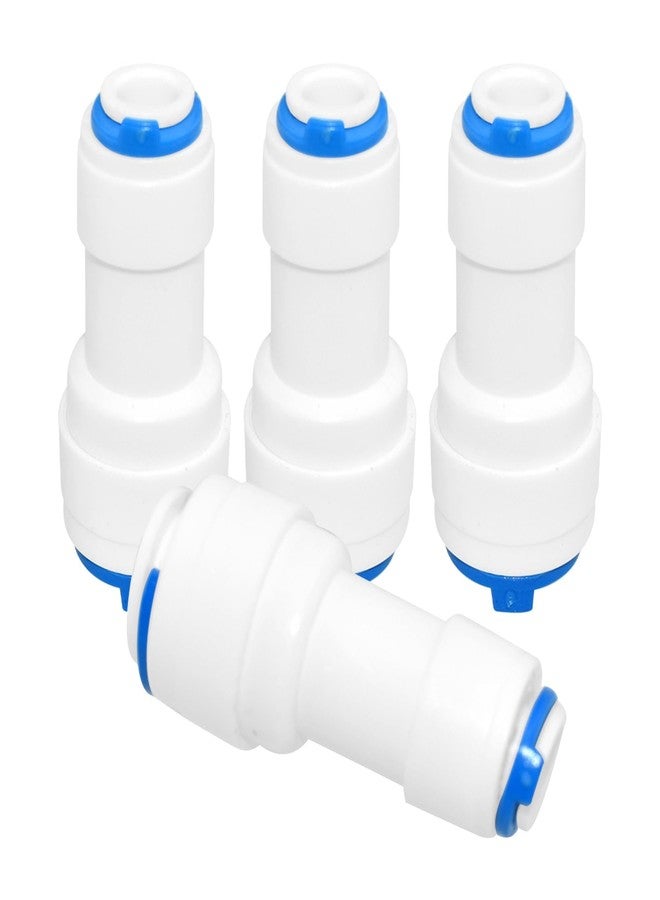 HONSNKS 4 pack 1/4inch to 3/8inch OD Quick Straight Push Connector,1/4 quick connect fittings for RO Water Systems Purifiers Filters - Image 1