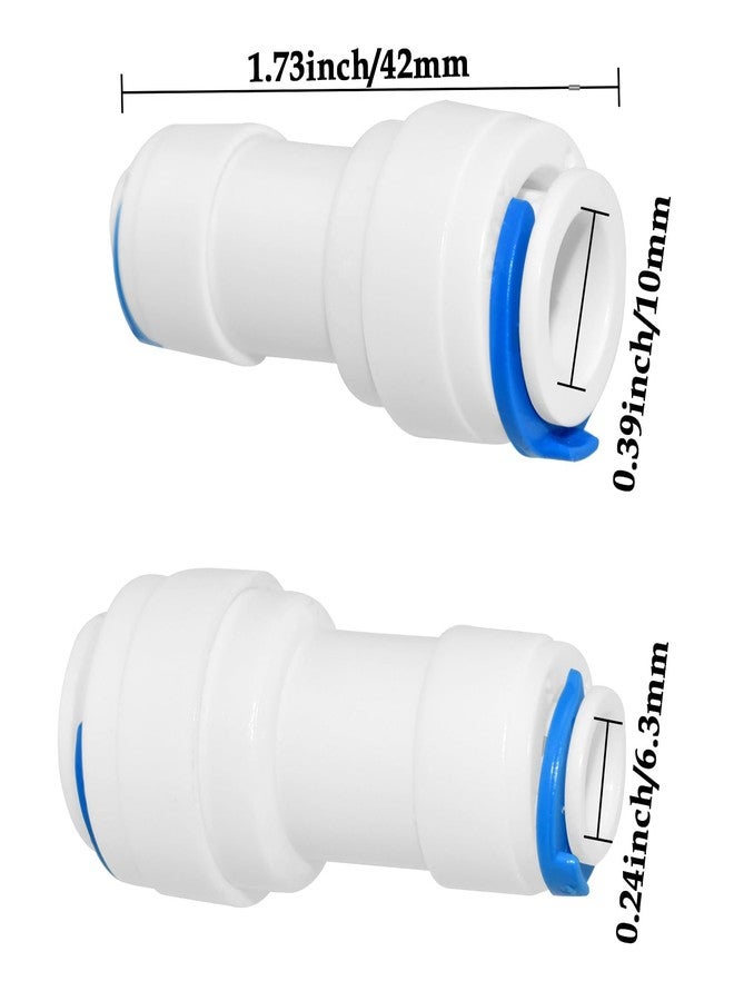 HONSNKS 4 pack 1/4inch to 3/8inch OD Quick Straight Push Connector,1/4 quick connect fittings for RO Water Systems Purifiers Filters - Image 2