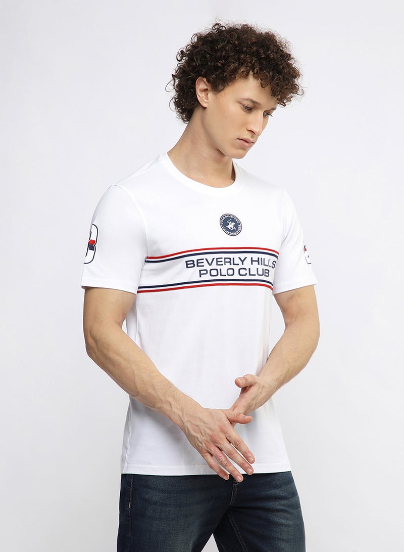 BEVERLY HILLS POLO CLUB Graphic Crew Neck T-Shirt - Image 3
