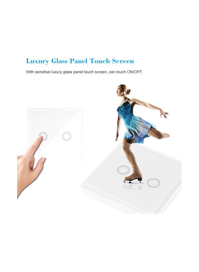 NIBEMINENT 2-Channel Wireless Wall Touch Panel Sticky Transmitter Modules White - Image 4