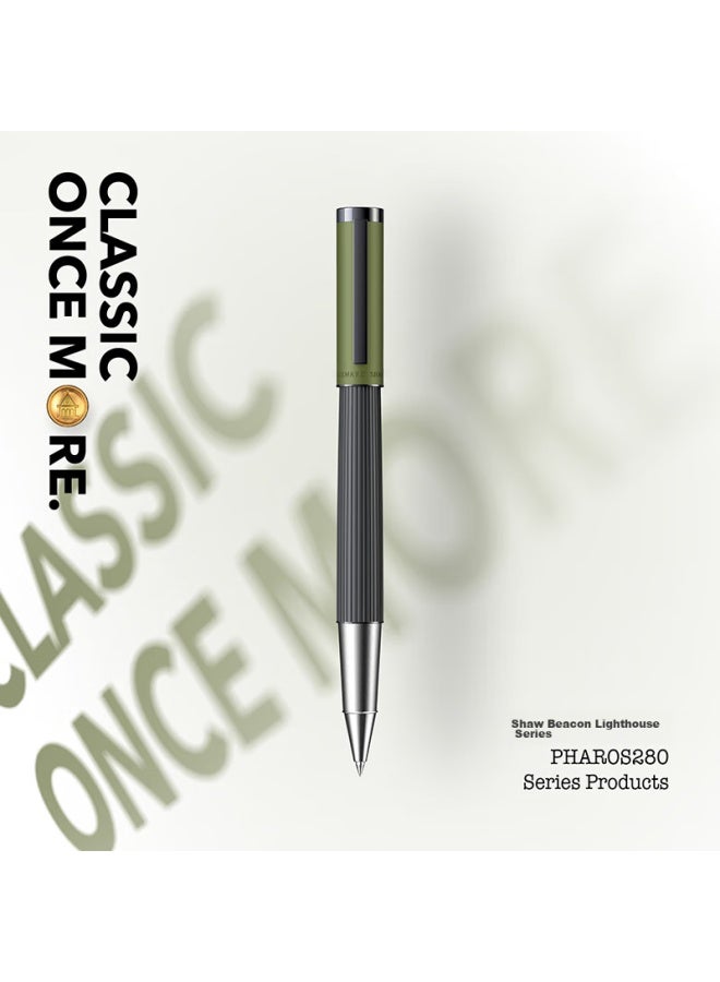 Bernard Shaw Ballpoint Pen, High-end Luxury , Olive Green Premium Refill Gift Box Set, High-end Business Office Signing Pen, Gift For Men, Graduation, Teachers, Women, Valentine's Day - Image 3