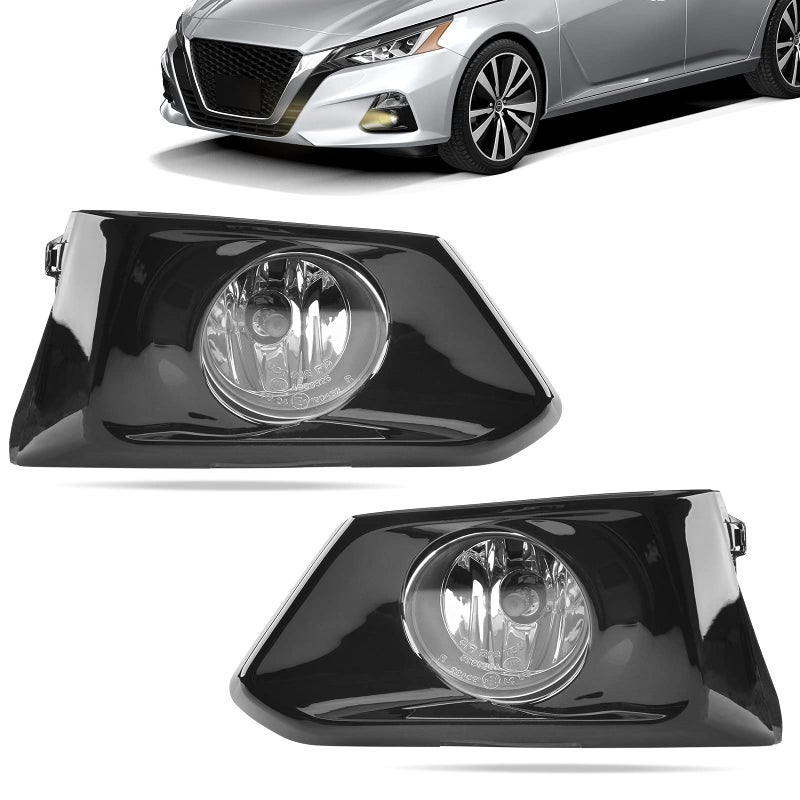 DLAA Fog Lights For Nissan AltimaTeana 2019 2020 2021 Front Fog Lamps Kit Car Styling Spot Light With Cables Clear Lens 1 Pair
