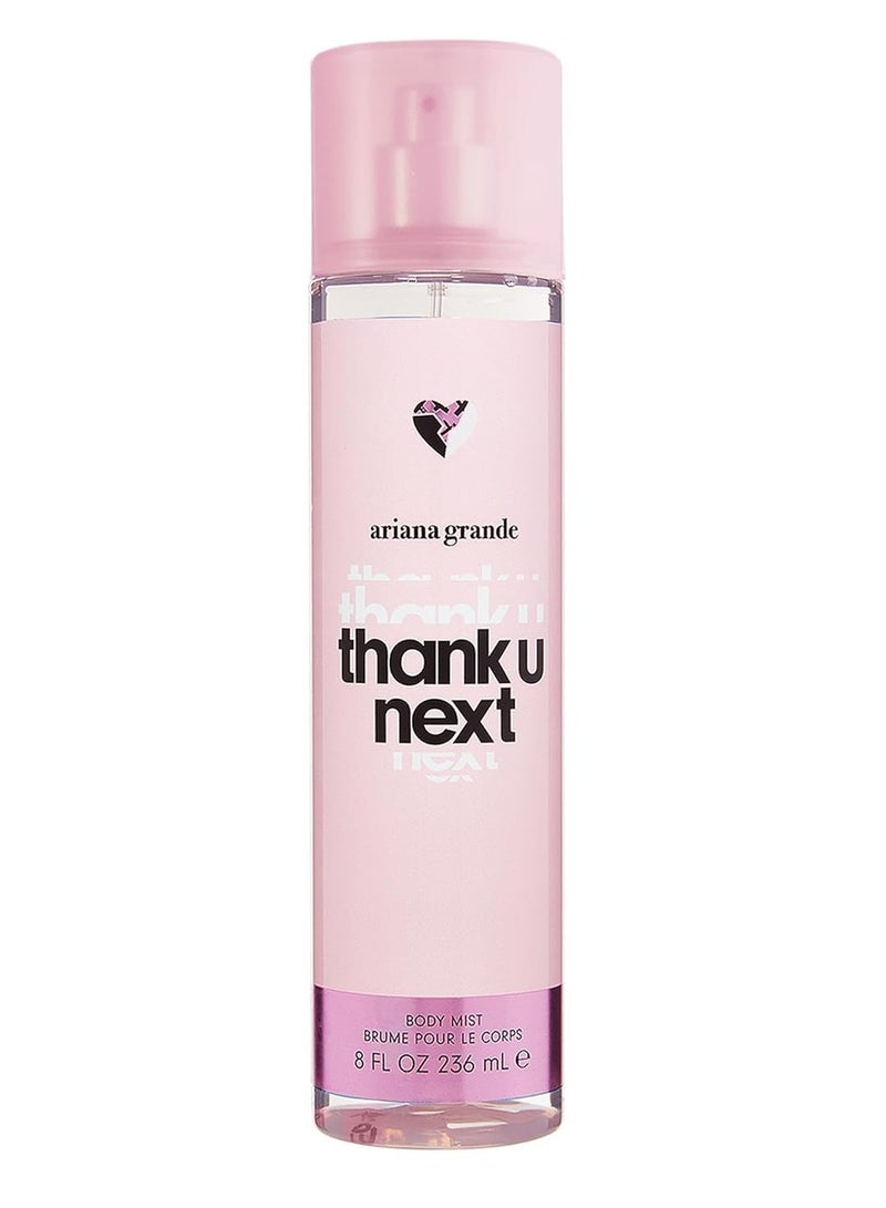 Ariana Grande Thank U, Next Body Mist – Floral Gourmand Fragrance for Women – 8 Fl Oz