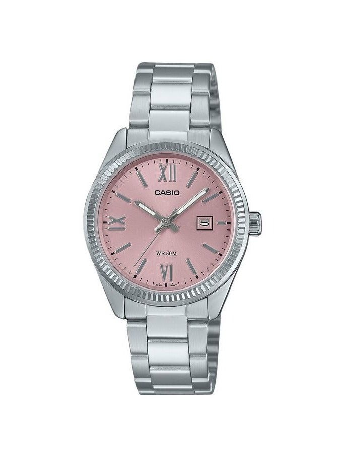 كاسيو ساعة كاسيو ستاندرد أنالوج ستانلس ستيل مينا وردية كوارتز LTP-1302DD-4A1 - Image 1