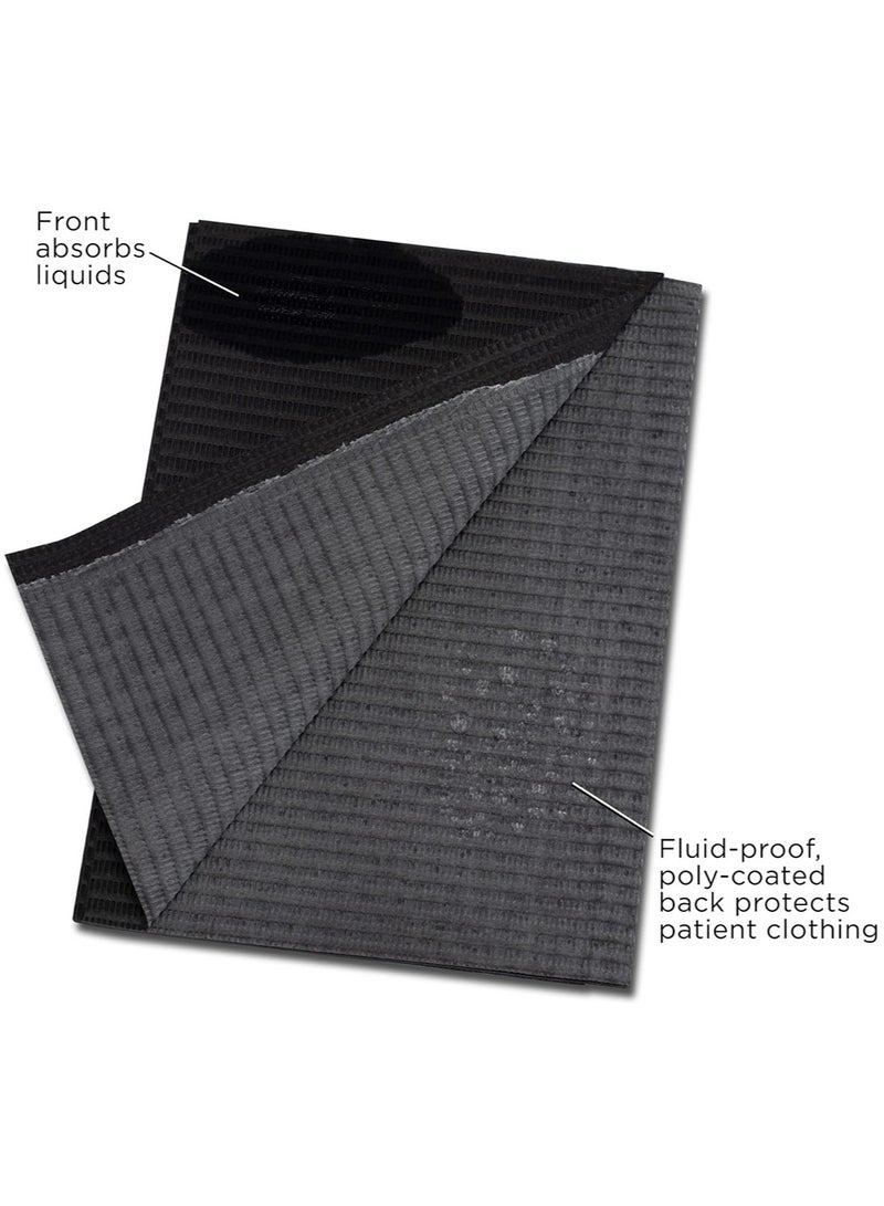 125pcs Dental Bibs Disposable Patient Bibs, 33cm x 45cm 3-Ply Waterproof Dentist Paper Bibs Sheets for Dental, Medical, Tattoo, Nail Tra or Table Cover - Image 5
