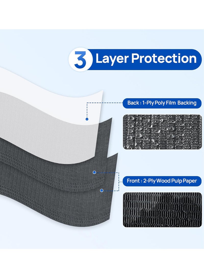 125pcs Dental Bibs Disposable Patient Bibs, 33cm x 45cm 3-Ply Waterproof Dentist Paper Bibs Sheets for Dental, Medical, Tattoo, Nail Tra or Table Cover - Image 3