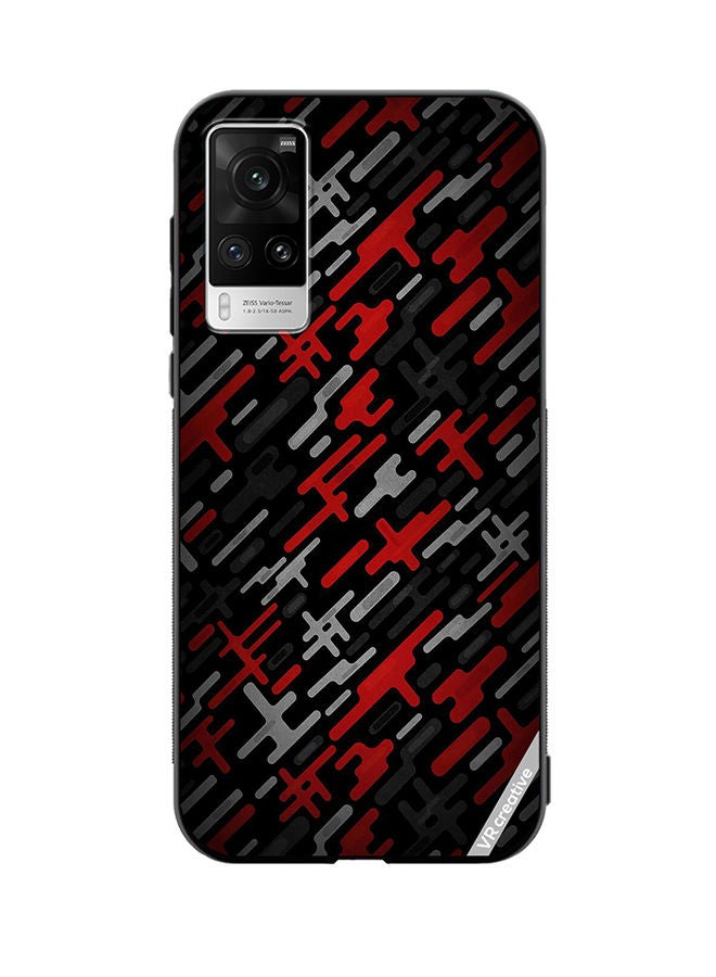 VR CREATIVE Protective Case Cover For Vivo X60 Pro Abstract Design Multicolour - Image 1