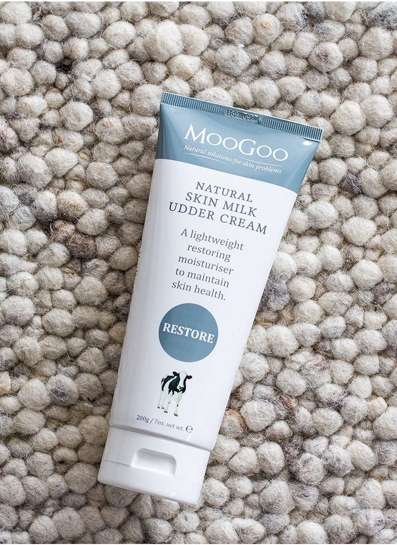 MOOGOO MooGoo Natural Skin Milk Udder Cream - Lightweight Face & Body Moisturizer for Sensitive, Irritated, Dry or Itchy Skin, For All Ages Including Children, 200g/7oz.  - Image 2