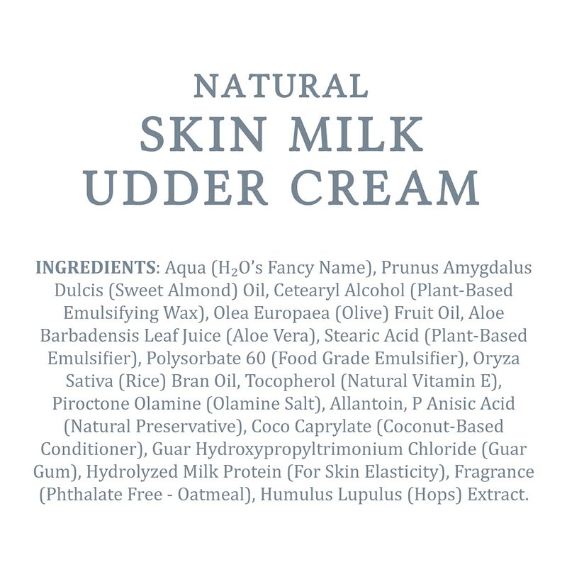 MooGoo Natural Skin Milk Udder Cream - Lightweight Face & Body Moisturizer for Sensitive, Irritated, Dry or Itchy Skin, For All Ages Including Children, 200g/7oz. - Image 3