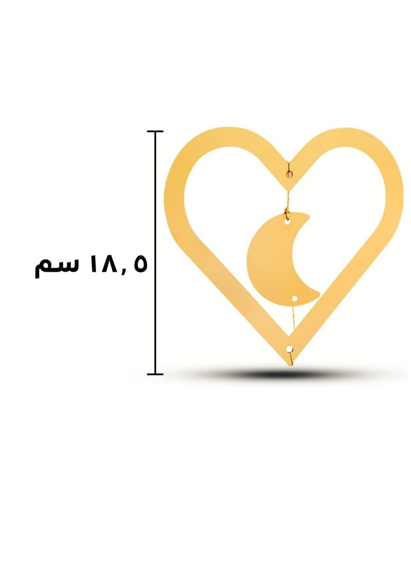 زينة رمضان معلقه على شكل 3 قلوب - Image 5