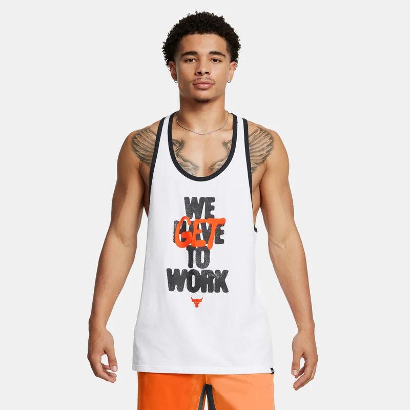 UNDER ARMOUR Men's Project Rock Get To Work Training Tank Top