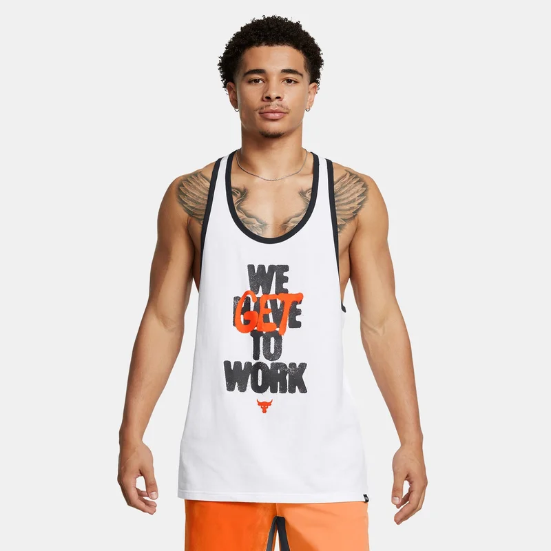 UNDER ARMOUR Men's Project Rock Get To Work Training Tank Top