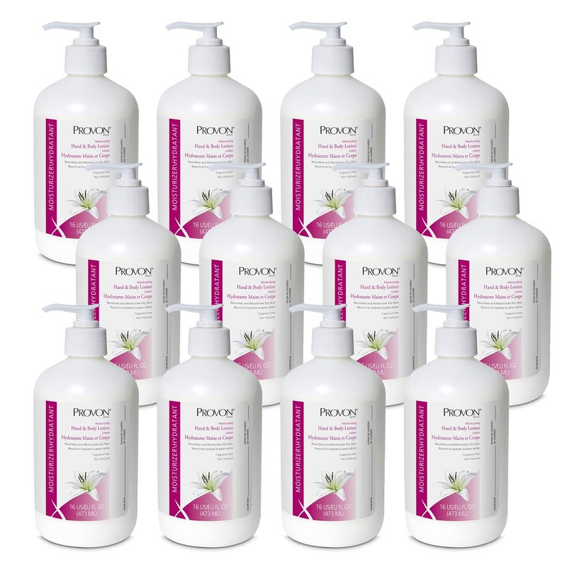 GOJO PROVON Moisturizing Hand and Body Lotion 16 fl oz Lotion Pump Bottle Pack of 12  423512