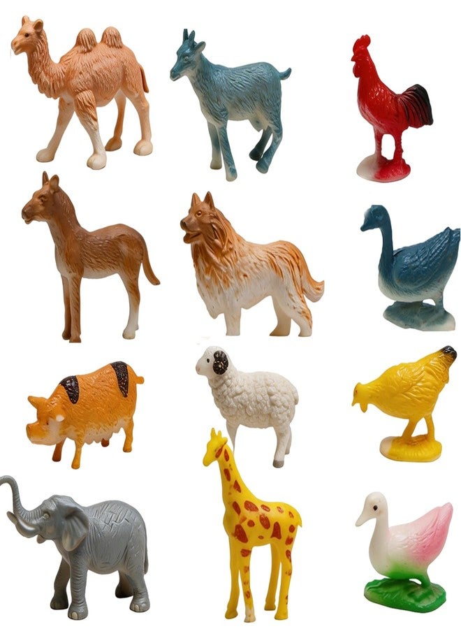 CUTE STONE 24 PCS Animals Figures Toys, Realistic Wild Zoo Animal Figurines, Animal Learning Toys for Kids Toddlers Boys - Image 5