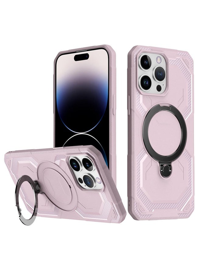 BURAQ For iPhone 13 Pro Max Frosted MagSafe Holder Phone Case(Pink) - Image 1