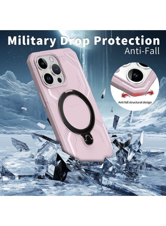 BURAQ For iPhone 13 Pro Max Frosted MagSafe Holder Phone Case(Pink) - Image 3