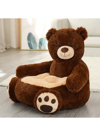 Cartoon Children's Lazy Sofa Teddy Bear Sofa Plush Toy Baby Learn To Sit Panda Tatami Cushion Chair-Color:Plush Sofa-Deep Brown Bear-Height:Hull - pzsku/Z3DDD2FD08D25D8DA2EEDZ/45/1745567816/dc565f90-4717-4571-97d8-940d10431c32