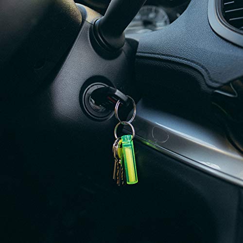 GEAR AID Ni Glo 2” UV Rechargeable Glowing Keychain – Multi-Purpose Glow-in-the-Dark Accessory for Camping, Scuba Diving, Night Fishing, Hiking, Emergency Kits, and Everyday Use, Orange, 2 Pack - Image 4