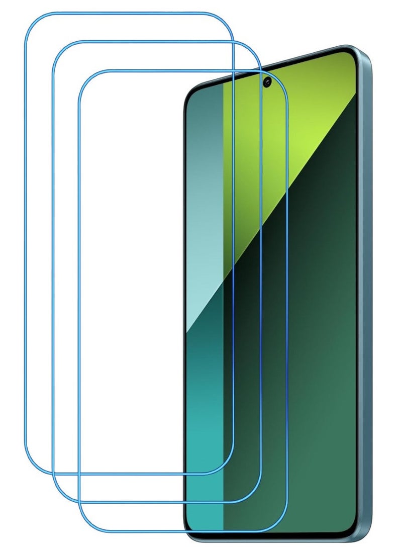ACLIX 3 Pieces Antistatic ESD Dustproof Premium Quality High Definition Clear Tempered Glass Screen Protector Designed For Xiaomi Redmi Note 13  Pro - Image 1