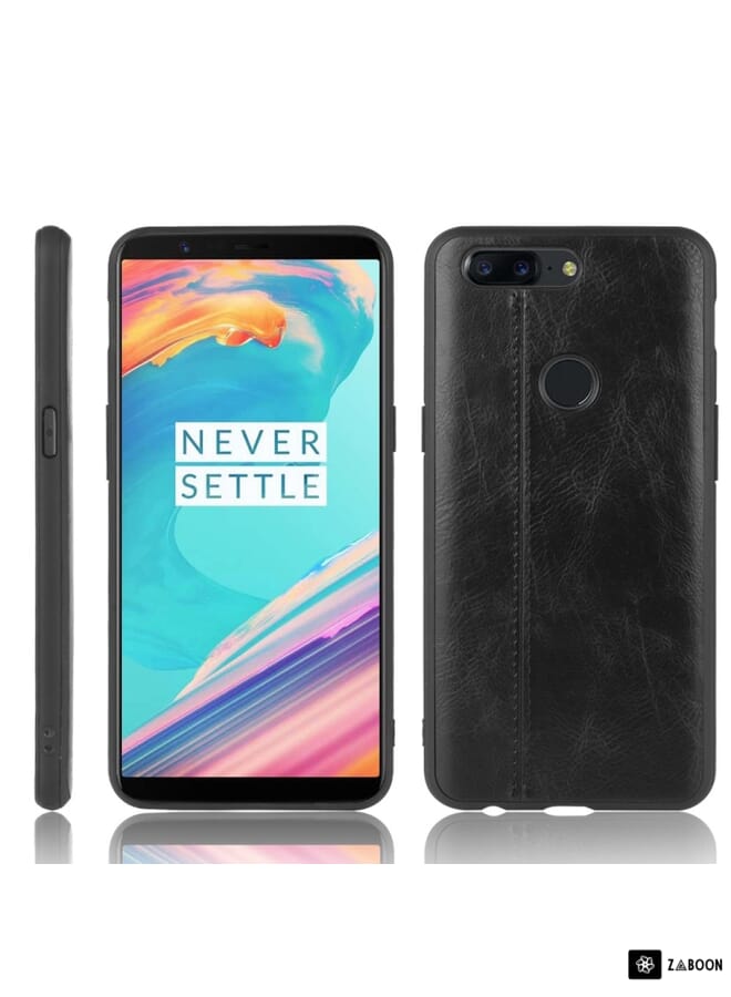 Zaboon Protective Case Cover For OnePlus 5T Shockproof Sewing Cow Pattern Skin PC + PU + TPU Case - Image 1