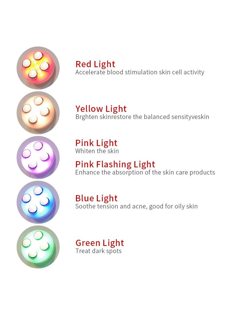 5in1 RF EMS LED Photon Face Skin Rejuvenation Electroporation Mesotherapy Facial Machine Device Instrument