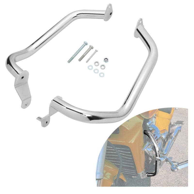 ECOTRIC Highway Crash Bar Compatible with 20062023 Suzuki Boulevard M109R Limited Edition Boss Intruder M1800R VZR1800 Engine Guard Silver Chrome