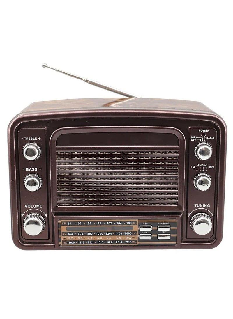Denx Hi-Fi Radio, Fm/Am ,Usb/Tf/Bt Player, Rechargeable Battery  - Image 2