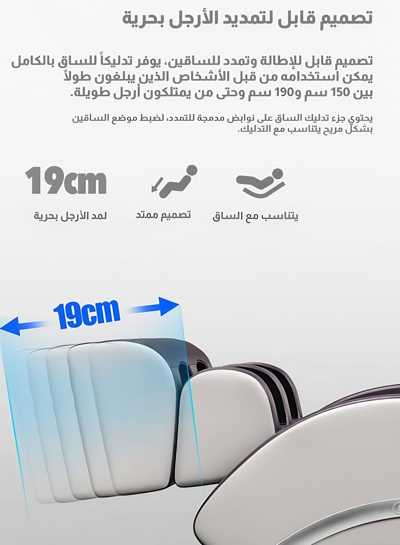 أريكة تدليك كهربائية متعددة الوظائف، كرسي تدليك، كرسي تدليك كامل الجسم + مساحة كبسولة، موسيقى لاسلكية، انعدام الجاذبية من أجل راحة مثالية. - Image 5