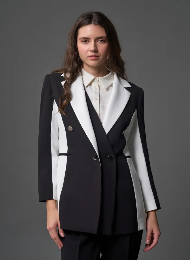 MIZALLE DESIGN COLOR BLOCKED JACKET