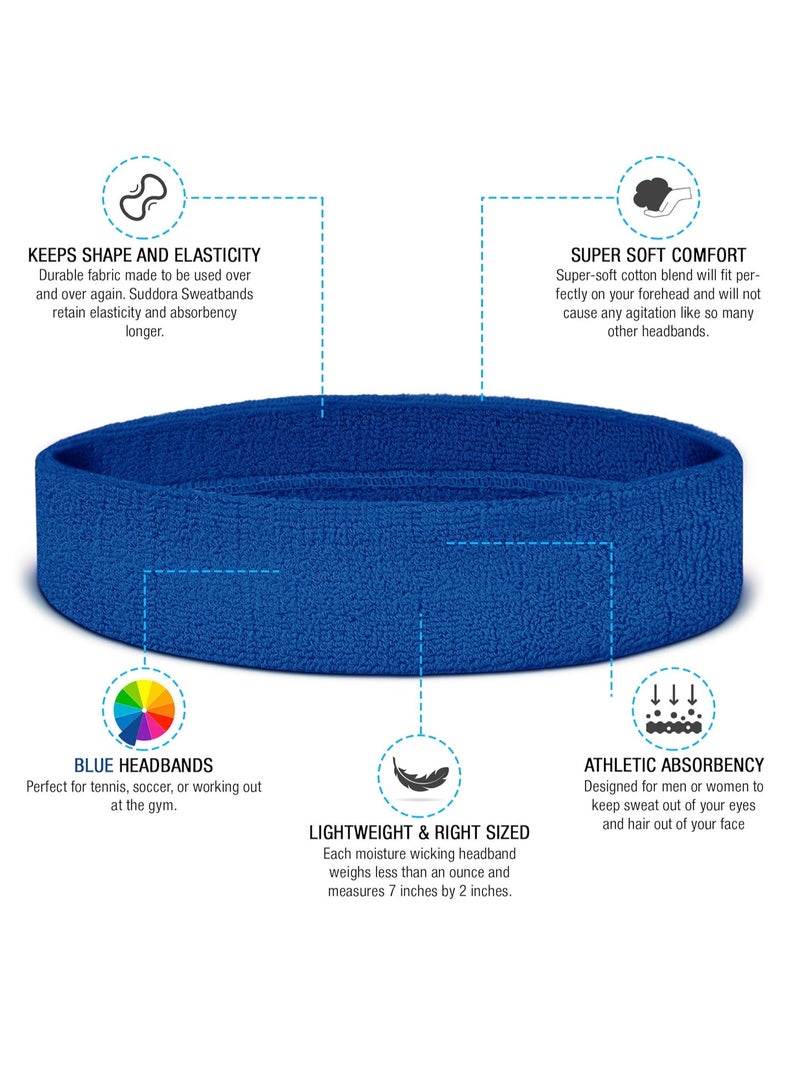 Generic Yoga Headband, Iggy Wolf Multi-Slip Sports Headband, Blue  - Image 2
