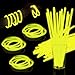 Taikula 60 Pack 8 Yellow Glow Sticks Bulk with 60 Connectors Neon Glow In The Dark Party favors Supplies for Holiday Birthday Party Decoration Yellow - Image 3