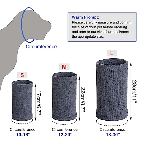 Rbenxia Quiet Ears for Dogs Rbenxia 1 Piece Dog Ear Cover Hoodies Dog Ear Muffs Headband Noise Ear Protection Warm Winter Ear Scarf Grey Large - Image 3