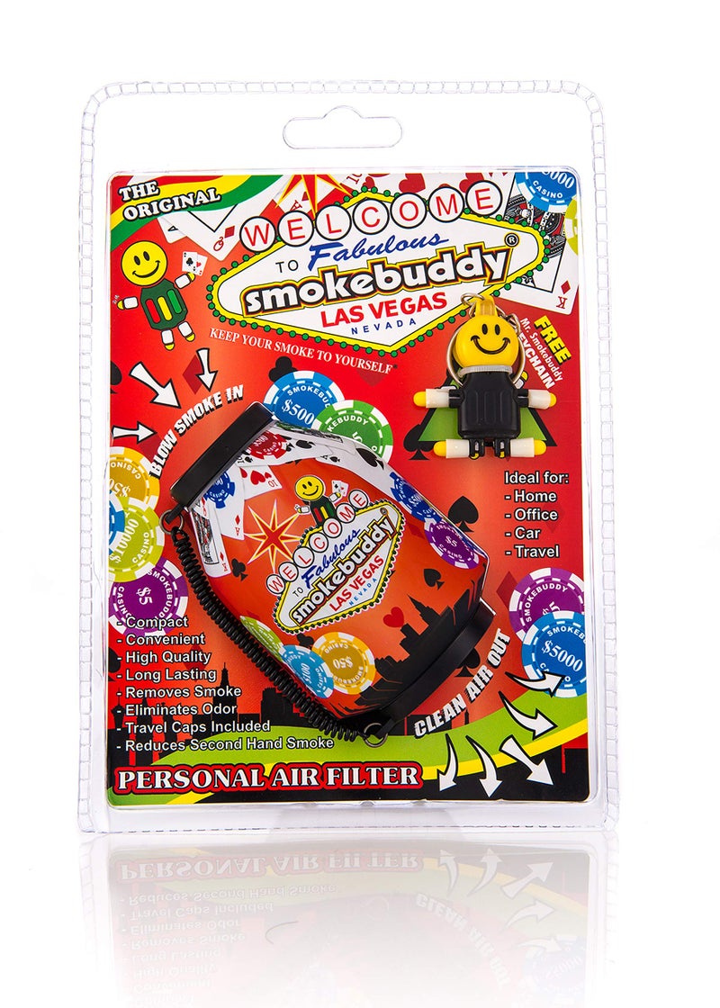 smokebuddy Smoke Buddy Smokebuddy Original Vegas Black/Red Assorted Personal Air Filter - Image 1