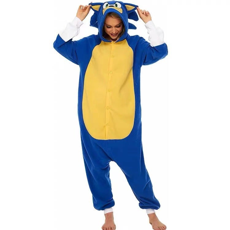 New Cartoon One-Piece Pajamas Animal Children'S Dinosaur Unicorn Performance Costume Sonic Furry Pajamas Batch - Image 3