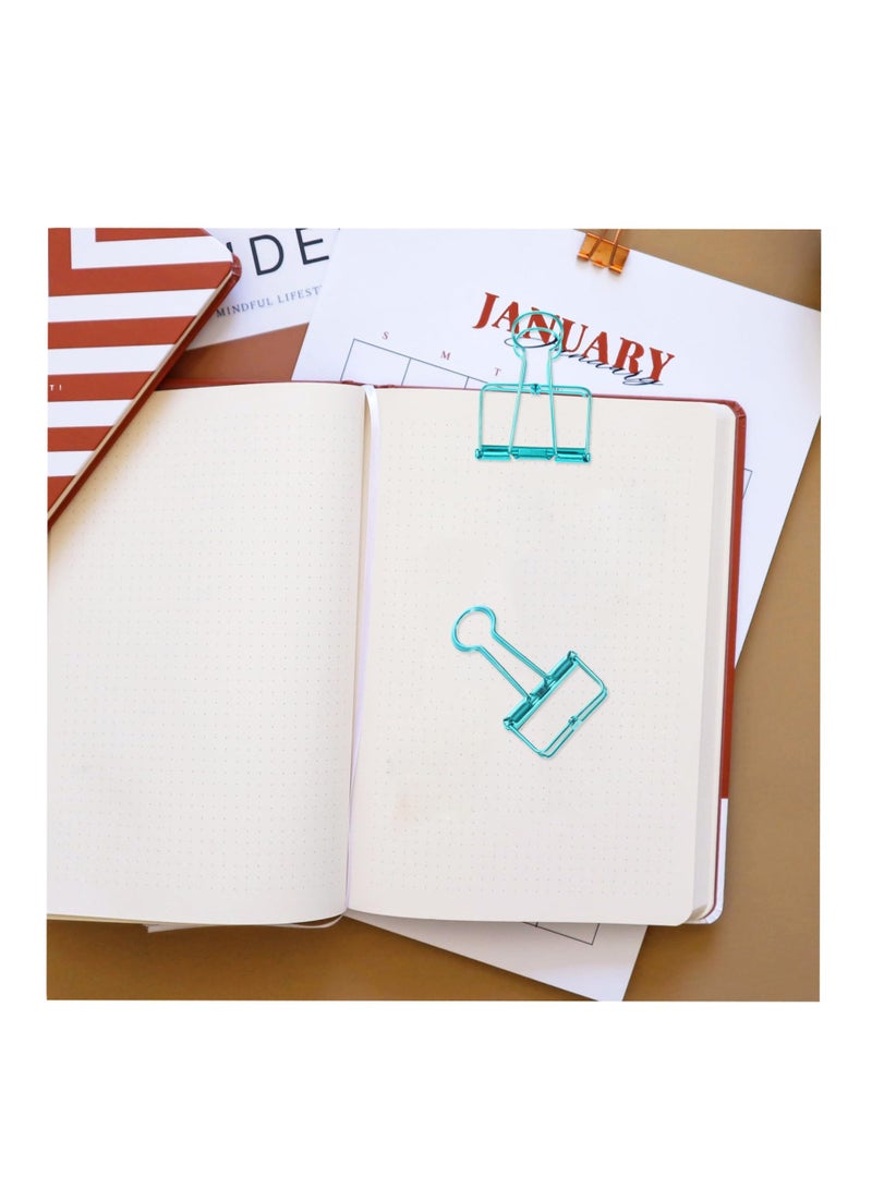 KASTWAVE 20Pcs Binder Clips for Office Binder Clips Wallet Dovetail Clip Clip Test Paper Holder Paper Clip Securing Clip Large Binder Clips Binder Small Folder(Blue) - Image 4