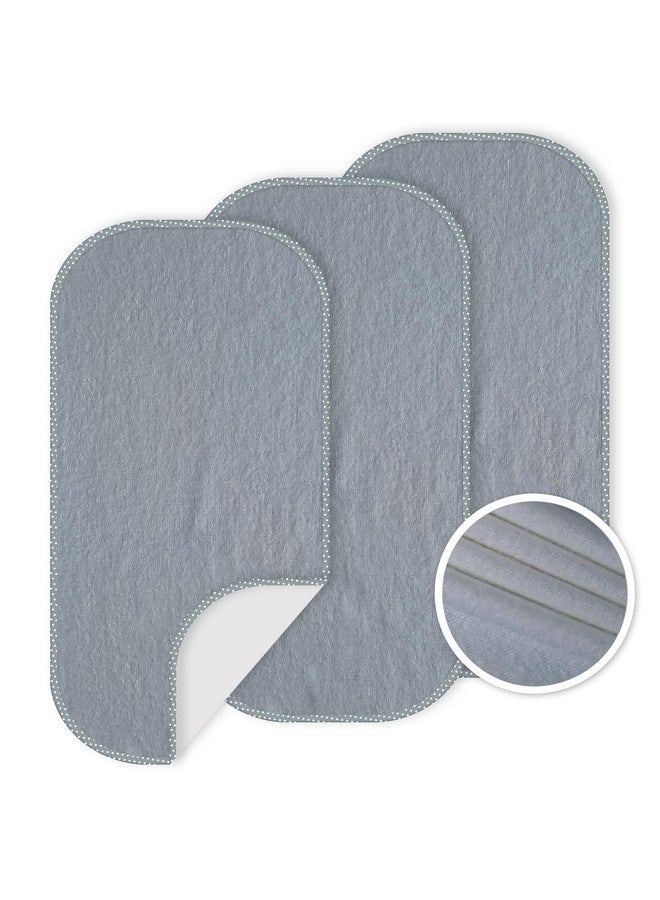 CUXFLS Baby Waterproof Changing Pad Liners (3 Pack) - Washable Reusable Changing Table Cover Liners Double, Portable Diaper Pads, Grey - Image 1
