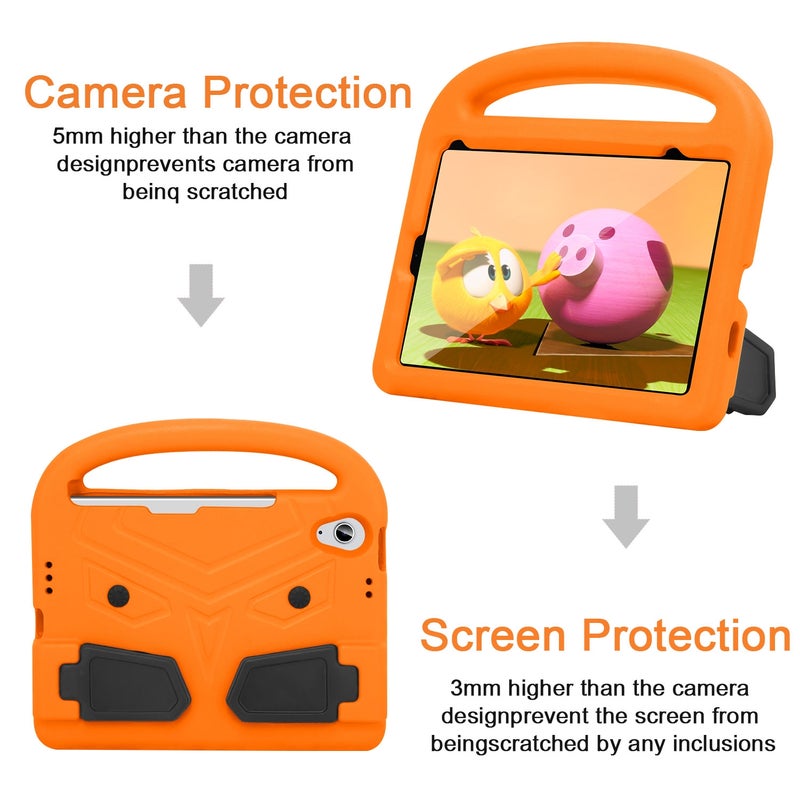 erorex For Ipad Mini 6 / Mini 2024 Sparrow Style Eva Material Children Shockproof Tablet Case(Orange) - Image 4