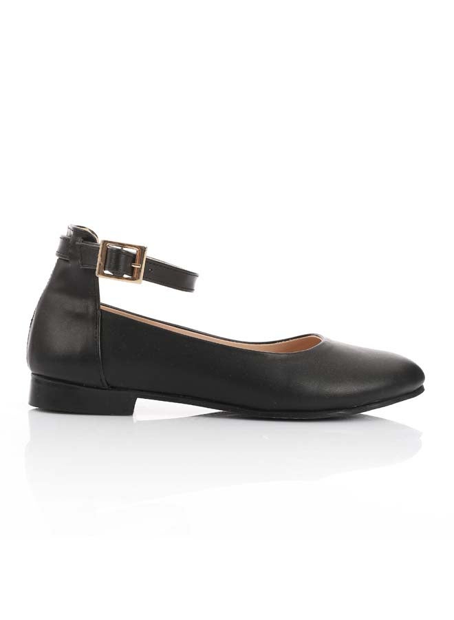 آيس كلوب ICE CLUB حذاء مسطح كلاسيكي أنيق بحزام الكاحل – أسود - Image 2