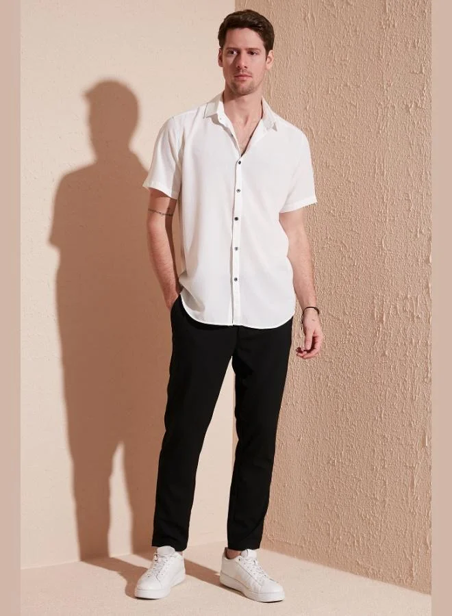 Buratti Buratti Cotton Blend Short Sleeve Regular Fit Shirt Men's SHIRT CF23S113139