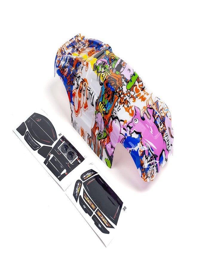 ساميت لينك تصميم جرافيتي مخصص على شكل خنزير وردي متوافق مع سيارة أو شاحنة e-Revo Mini 1/16 RC (الشاحنة غير متضمنة) ERMN-PIG-01 - Image 1