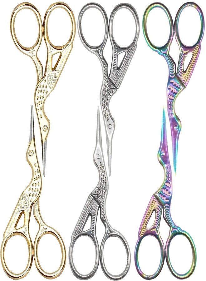 YOOHUA 6PCS Stork Scissors, Crane Design Sewing Scissors Stainless Steel Tip Dressmaker Shears DIY Tools for Embroidery, Craft, Needle Work, Art Work - Image 1