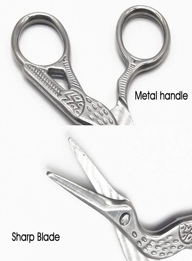 YOOHUA 6PCS Stork Scissors, Crane Design Sewing Scissors Stainless Steel Tip Dressmaker Shears DIY Tools for Embroidery, Craft, Needle Work, Art Work - Image 4