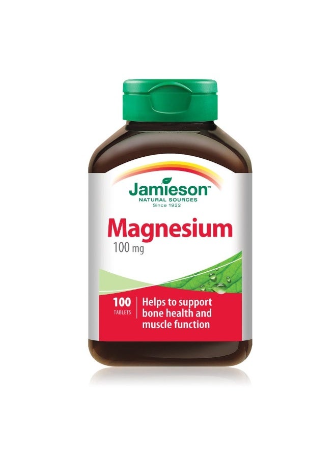 Jamieson Magnesium 100 mg 100 Tablets - Image 1