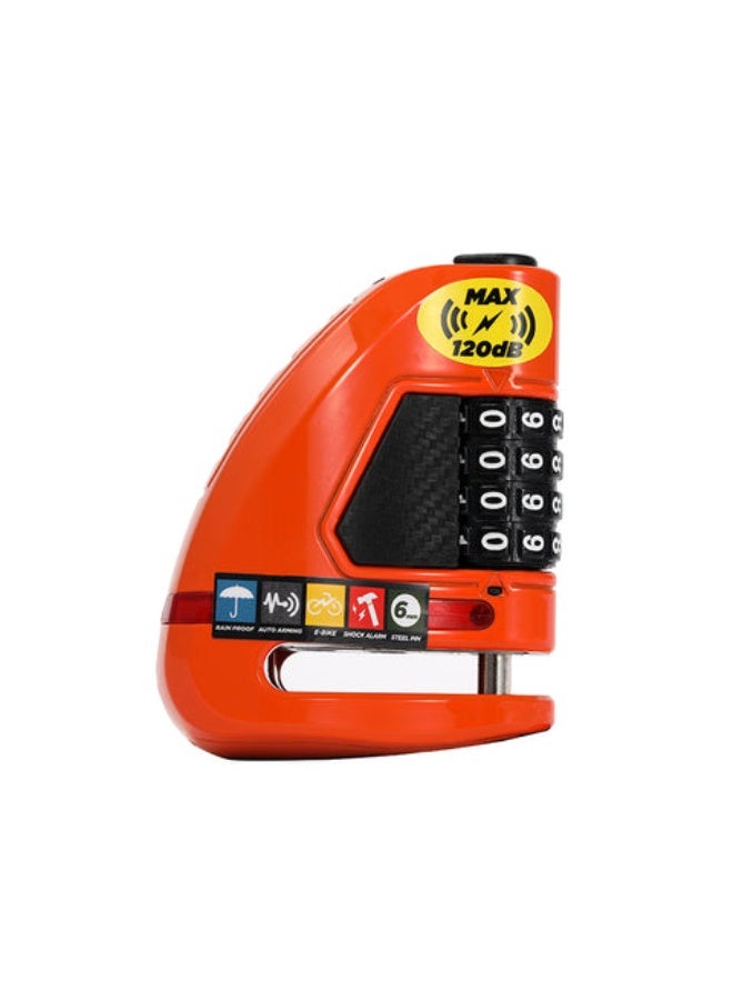 Ulac Air Alarm Combo 120dB Disc Lock Orange - Image 1